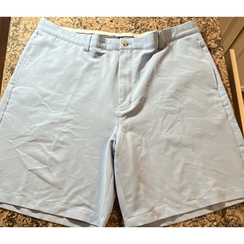 Vineyard Vines Links Short Men's Golf Chino Shorts Blue Size 40 Stretch
